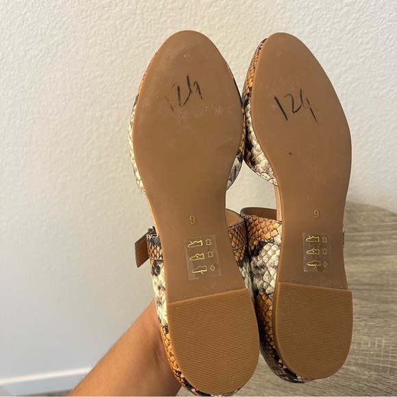 Madewell NWOT The Alina Mary-Jane Flat in Snake Embossed Leather- Size 9 - Picture 15 of 15